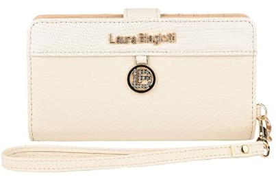 Laura Biagiotti Damen Portemonnaie/Geldbörse aus PU-Kunstleder, mit Handyfach, Handgelenkschlaufe & Geschenkbox