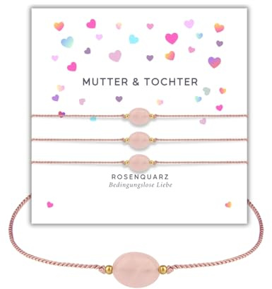 happymaker - Mutter Tochter Armband, Symbol der ewigen Liebe, Geschenk für Mama & Tochter mit Karte & Geschenkverpackung, handmade in Deutschland