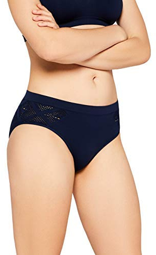 Iris & Lilly Women's Seamfree Crochet Detail Bikini Brief