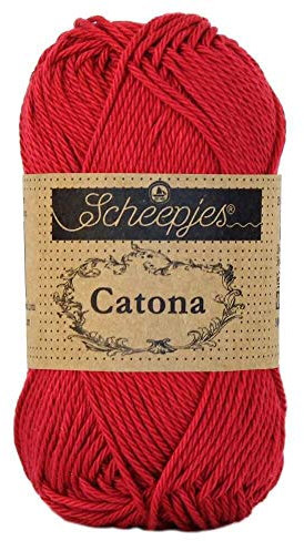 Scheepjes - Scheepjes Catona 192 Scarlet Yarn - 1x25g