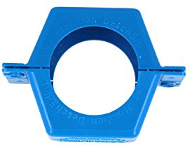 JS Plombierschelle 3/4 Zoll, blau, beschriftet, 2-teilig