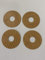 4 x Laser Cut (FC2 Oak) Pipe Surrounds/Covers for Laminate Flooring (Can be Used for Natural Floor Covers)
