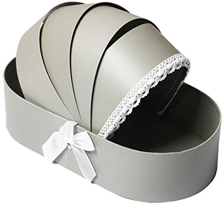 Creative Cradle Box Birthday Party Gift Box Eco Card Multicolor Optional (Color : GRAY)
