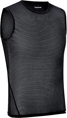 GripGrab Maglia Intima Ciclismo Ultralight Smanicata Mesh Base Layer Canotta Bici Intimo Ciclismo Uomo Estivo Singolo e Set