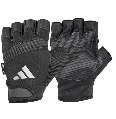 adidas Mixte Adulte Performance Gants d'entraînement, Grau, Medium (Palme 19-20 cm)