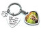 bouti1583 Gedenk-Fotorahmen, Schlüsselanhänger für Haustiere, mit Aufschrift You are Always in My Heart, silber, 1 pack