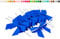 Satinschleifen 5cm x 10 Stück Blau