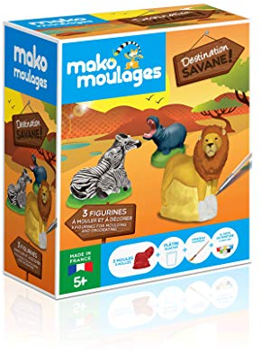 Mako moulages Destination Savane 3 moules Kit Créatif 39059, Petit