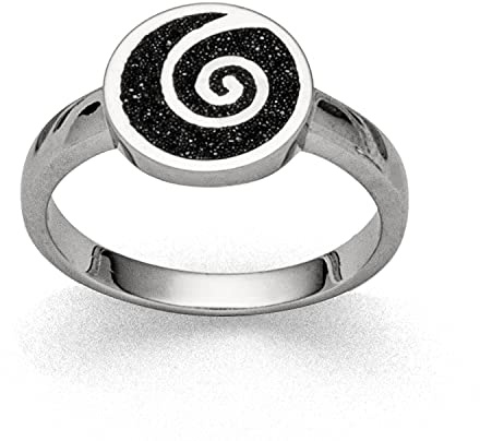 DUR Damen RingLavasandspirale 2.0 aus 925er Silber Größe 60 (19.1) R5574.60, 60 (19.1)