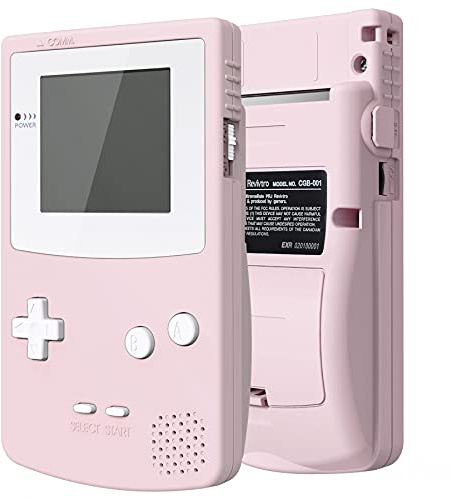 eXtremeRate IPS Ready Upgraded Case&Button für Gameboy Color, DIY-Ersatz Full Hülle Gehäuse Set für Gameboy Color gbc OSD&Reguläres IPS&Standard LCD-Pink(Ohne Konsole & Screen)