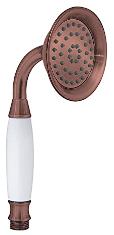 Gedy G-Liberty 02, Doccetta per Doccia 1 Getto, Soffione Doccia in ABS con Finitura Rame, 5 Anni di Garanzia, Design R&S, Filtro Doccia antisabbia Incluso
