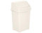 M1SS 50L Litre Plastic Swing Bin Waste Recycle Dustbins Kitchen, Bathroom Rubbish Trash Refused Bins (Soft Cream, 50L)