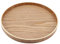 Bandeja de Madera Redonda, Platos Redondos Natural Maderas para Servir Plato Bambu Redondo Placa Decoradora Granja s Centro Mesa Multiusos Cafetería Restaurante Hotel Hogar Tienda(27cm)