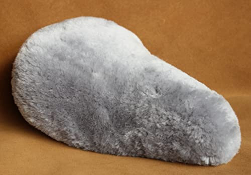 Förster-Fellnest Maßgefertigter Fahrradsattelbezug, Lammfellbezug speziell für den Sattel: Brooks B17 Modell Damen o. Herren Sattelbezug, echt Lammfell Sattelüberzug Sitzbezug …