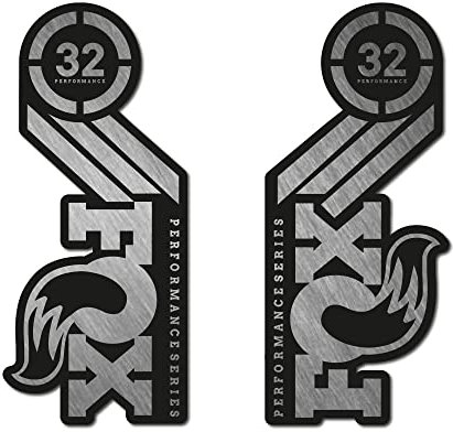 STAR SAM Autocollants compatibles avec fourche de vélo Fox 32 Performance 29 Argent métallisé 1 cm