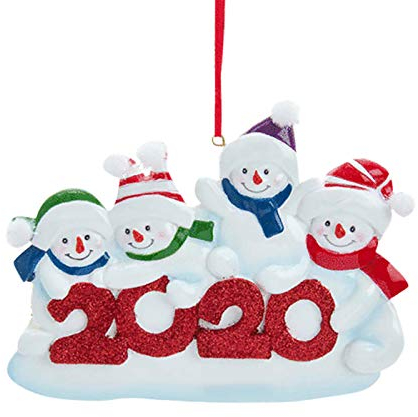 TianWlio Personalisierte Familie überlebte Weihnachtsschmuck Urlaub 2020 von Dekorationen, Dekoration und Aufhängungen Schrank Speisekammer
