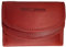 Hill Burry RFID Schutz kleine Geldbörse Portemonnaie, Portmonee aus echtem Leder für Frauen Damen Langbörse Geldbeutel Geldtasche (ca. 10,6 cm, Höhe ca. 7,9 cm, Breite 3,0 cm) (Rot)