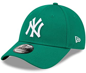 New Era gebogener Schirm MLB League Essential Cap für Damen der New York Yankees Grün verstellbar - One-Size