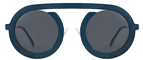 AOOLIA Retro Sonnenbrille Vintage Runde Metall Aesthetic Sunshade Brille, Lightweight Rahmen Sommer Outdoor UV400 Schutz Sonnenbrille für Damen Mädchen Herren