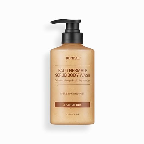 [KUNDAL] Eau Thermale Scrub Boday Wash 500ml (03 Leather Iris)