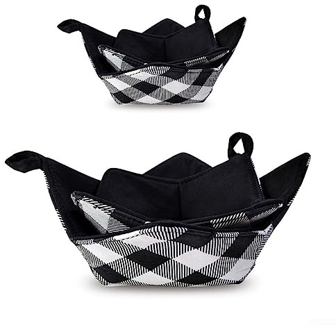 DAZZLEEX Bowl Cozy Holders Microwave Safe Hot Bowl Holder Bowl Potholders Hang to dry quickly for Hot and Cold Bowls(S+L)
