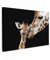 MuchoWow© Leinwandbild 90x60 cm Dekoration Wohnzimmer Bilder Aufhängen Wall Decoration Living Room Wohnungs Deko Moderne Giraffe - Tiere - Schwarz - Porträt
