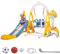 Tobogán Infantil 7 en 1 con Columpio y Soporte para Baloncesto Tobogán de Interior y Exterior con Portería de Fútbol, Juegos de Golf y Juego de Anillo, Regalo para Niños