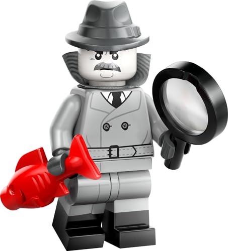 Auswahl: Lego 71045 Minifiguren - Serie 25 - Minifigures Sammelfiguren Legofiguren + Gratispostkarte (01 - Film Noir Detektiv)