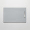 Luminosa ArredoBagno Duschwanne aus Kunstharz, 100 x 120 cm, Steinfinish, Farbe: Grau, Modell Pure mit Edelstahlgitter und Ablaufgarnitur im Lieferumfang enthalten