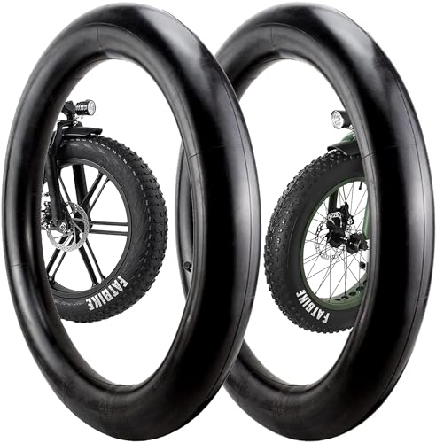 XFLYP Pack de 2 Camara Bicicleta, 26 x 1.75/2.125 AV48mm Valve Cámaras de Aire para Fat Bike Bicicleta de Montaña Eléctrico, para Rueda Gruesa de 20 Pulgadas
