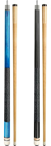 AKLOT Pool Queue, Billard Queues 58 Queue Sticks Pool Cue Erwachsene Kanadischer Ahornholz Queue Stick Pool Cues für Professionelle Billardspieler 18 19 20 21 oz