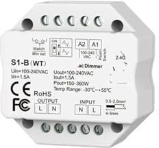 Dimmer LED 2.4G 230V 110V AC Triac Dimmer Adatto for Lampadine LED Dimmerabili 220V S1-B