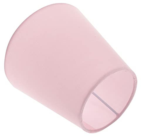 WOONEKY Stofflampenschirm Ersatzschirm Für Tischlampe Und Pendelleuchte Rosa Leinen E14 Fassung Wohnzimmer Und Schlafzimmer Dekoration Abnehmbar Und Schützend