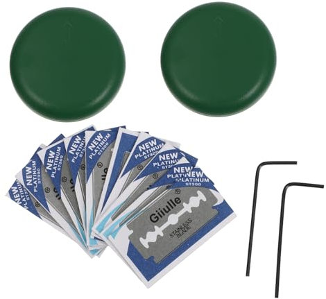 Amosfun 4 Stück Baguette-Schneidmesser Brotschneidemaschinen französischer Brotschneider ausstechplatte cutter messser Allesschneider für den Haushalt Edelstahlschneider Kunststoff Green