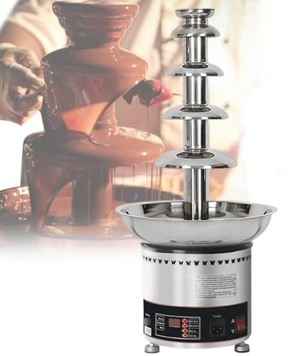 Fontana Di Cioccolato, 4-7 Livelli Elettrici Fontana Di Cioccolato Digitale Macchina Di Fusione Riscaldamento Fontana Di Fonduta, Fontana Di Cioccolato Per Matrimoni,5tiers