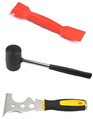 KOOLEVER Window Fitting Tools Kit 3PCS Glazing Tools, Includes Glazing Hammer, Paddle, and Rubber Mallet. Ideal for Double Glass, Window Bead Removal, and DIY Projects, Versatile Hand Gadget Set