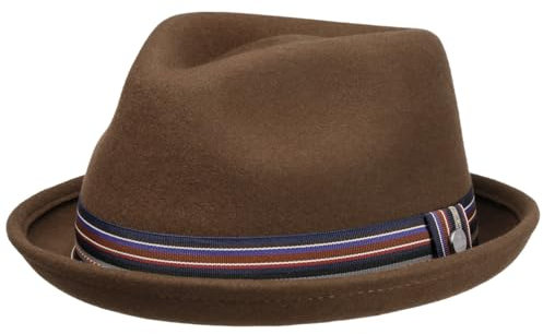 LIERYS Player Wollhut Made in EU Damen Herren Sommer Winter braun M (56-57 cm)