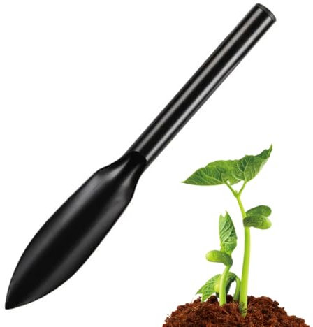 SGERUFZ Paletta Giardinaggio con Impugnatura Antiscivolo in Gomma Morbida per Trapiantare, Zappare, Muovere, Livellare, Scavare e Piantare (32 cm x 5 cm)