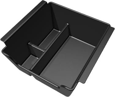 Z.MYUKI Duster 3 Centre Console Storage Compartment for Dacia Duster 3 2024-2025 2026 Accessories Armrest Storage Box Organiser (with Handbrake, Black)