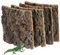 4 Pcs Cork Bark Background for Reptile Enclosure, Fish Tank Decor, Gecko, Lizard, Frog, Bearded Dragon, Multi-Purpose Natural Cork Bark Wall Decoration (15 X 15 Inches)