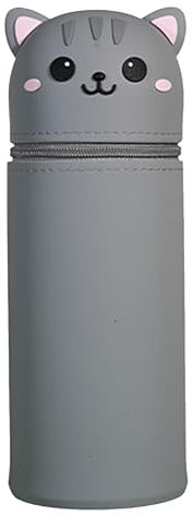 Silikon Federmäppchen,Federmäppchen Reißverschluss,Pencil case,Federmäppchen aus Weichem Silikon,Cartoon Federmäppchen,Unisex Stiftemappe,Stiftetasche Pencil Case,Große Kapazität Briefpapier Pouch