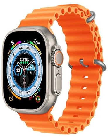 Générique Smartwach Ultra 49 mm 2,2 pollici NFC, orologio fitness per sport, monitoraggio del sonno, impermeabile, compatibile con iOS/Android + auricolare senza fili Bluetooth e accessori