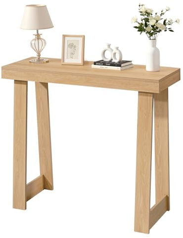 VEVOR Console d’Entrée 91,5 cm de Longueur, Table Console Moderne, Table d'Appoint Rectangulaire en Bois, Bout de Canapé Étroit et Long, Meuble de Rangement pour Couloir, Chambre, Salon, Vestibule