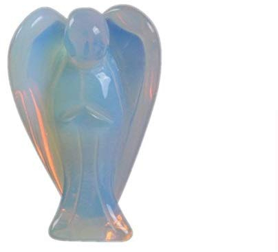 Itian Opal Stein Geschnitzt Engel,Natürliche Kristallenergie Heilstein,Mini Schutzengel als Geschenk