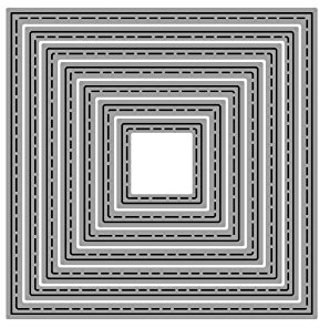 Bira Craft Stanzschablone, verschiedene Designs, quadratisch, 120 x 120 mm