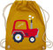 Turnbeutel Rucksack - Kinder Traktor - Unisize - Senfgelb - kindergarten sportbeutel beutel stoff kita sporttasche für jungs turnen tasche junge stoffrucksack kindergartenkind baumwollbeutel