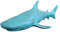 MichaelNoll Hai Haifisch Fisch Dekofigur Statue Skulptur Polyresin Modern - Maritime Deko für Wohnung Holz-Optik Grün - Dekoration für Wohnzimmer, Schlafzimmer oder Badezimmer - 41,5x18,5x13H cm