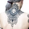 Extra Large Temporaire Tatouages ​​​​floraux Adultes pour Femmes Temporaire Cou Longue Durée Temp Réaliste Faux Tatouage Unique Mandala Corps Fleurs