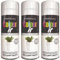 HitlineUK 3 x 400ML BRILLIANT WHITE COLOUR IT GLOSS FINISH SPRAY PAINT DECORATE WOOD METAL