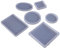 Xfaiz - 6 stampi in silicone per sottobicchieri, in resina, riutilizzabili, rotondi, quadrati, per gioielli, a forma di rettangolo, per colata in resina e cemento